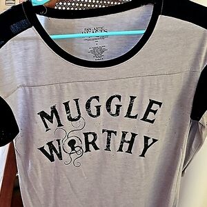 Gray and Black Medium Harry Potter Tee